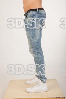 Leg light blue jeans of Andrew 0003